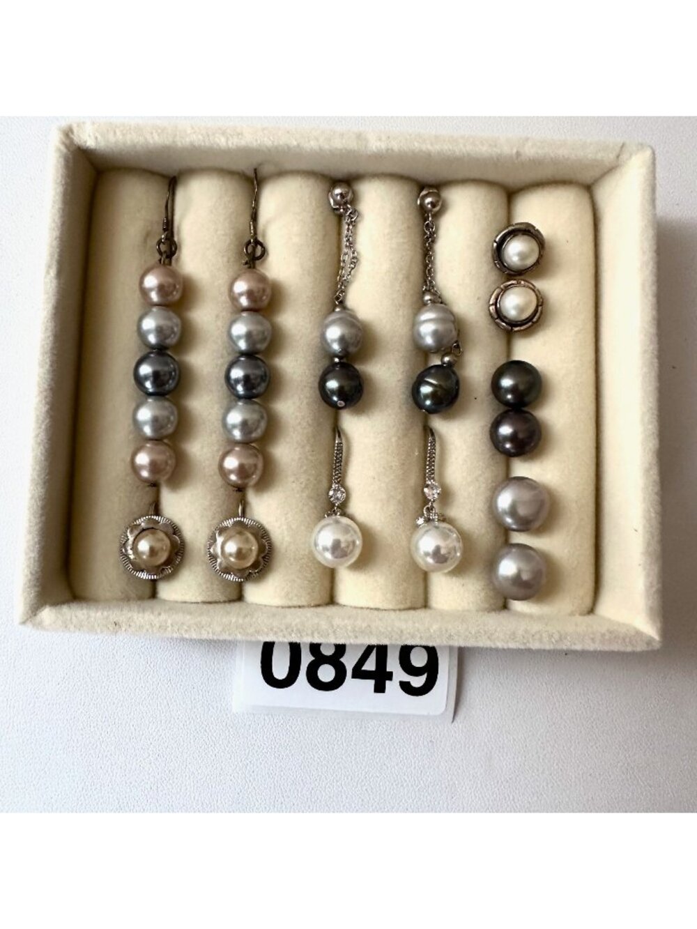 Jewelry Lot Sterling Silver Freshwater Pearl Pierced Earring Lot